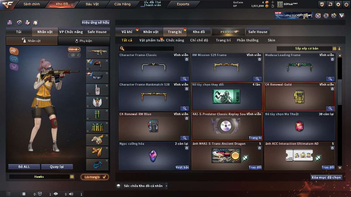 shop acc cf uy tin gia re